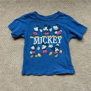 Disney Mickey Shirt, Blue, Size XXS (2/3)
